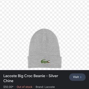Lacoste Big Croc Beanie